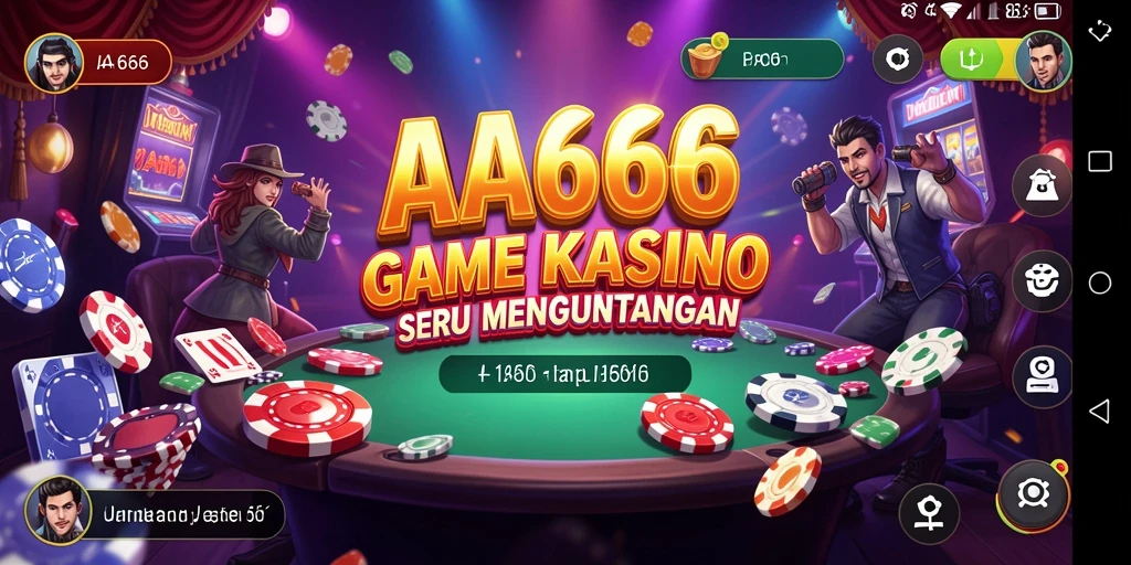 Tampilan gameplay Kasino yang menegangkan dan menarik.