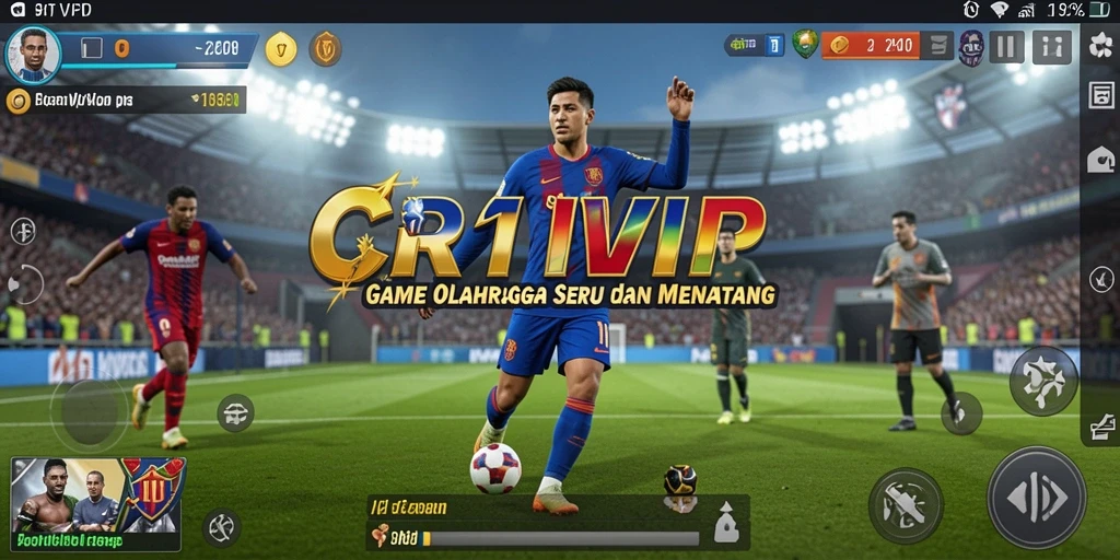 Tampilan gameplay mendebarkan dari CR7VIP dengan aksi olahraga yang seru.