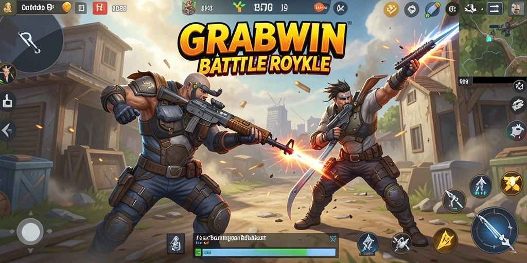 Gameplay seru dan mendebarkan dalam pertarungan Battle Royale.