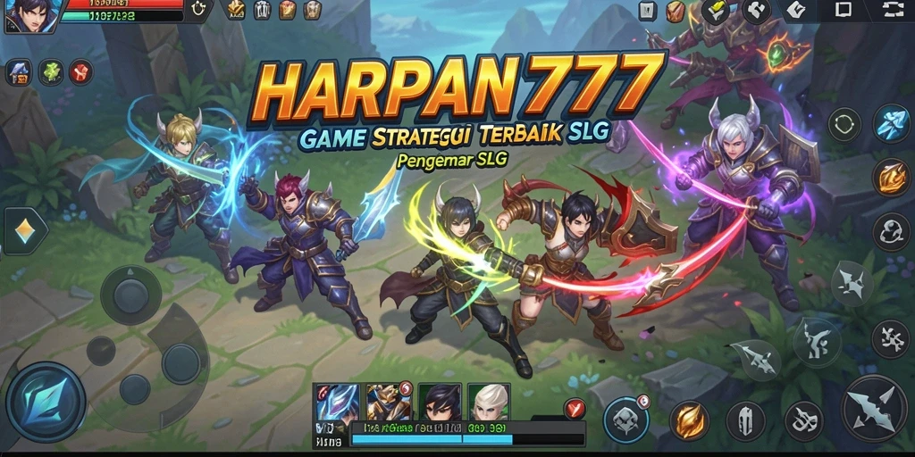 Tampilan gameplay SLG yang intens dan menakjubkan di HARAPAN777.