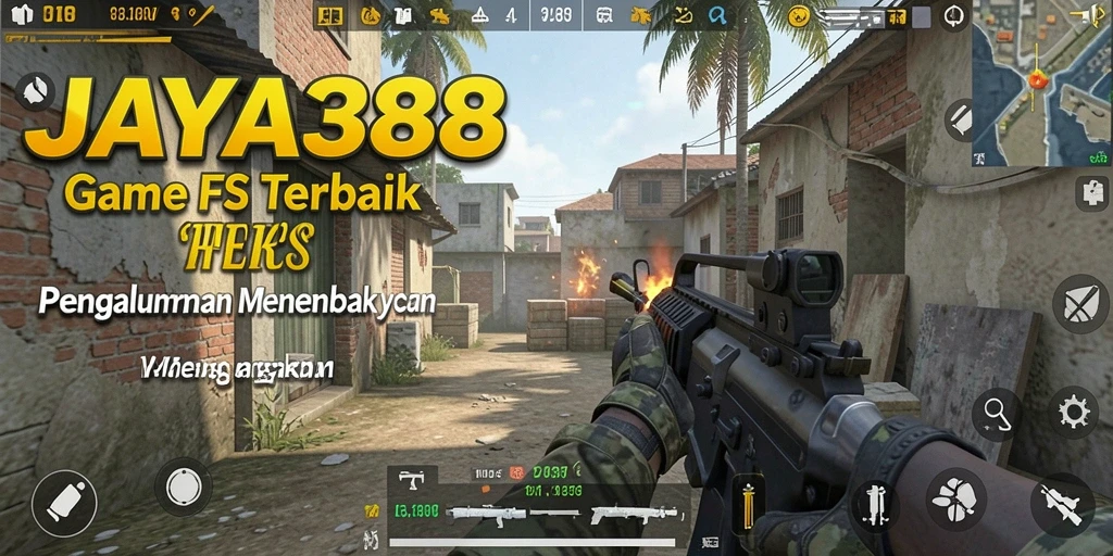 Gameplay JAYA388 yang intens dan penuh aksi dalam mode FPS.