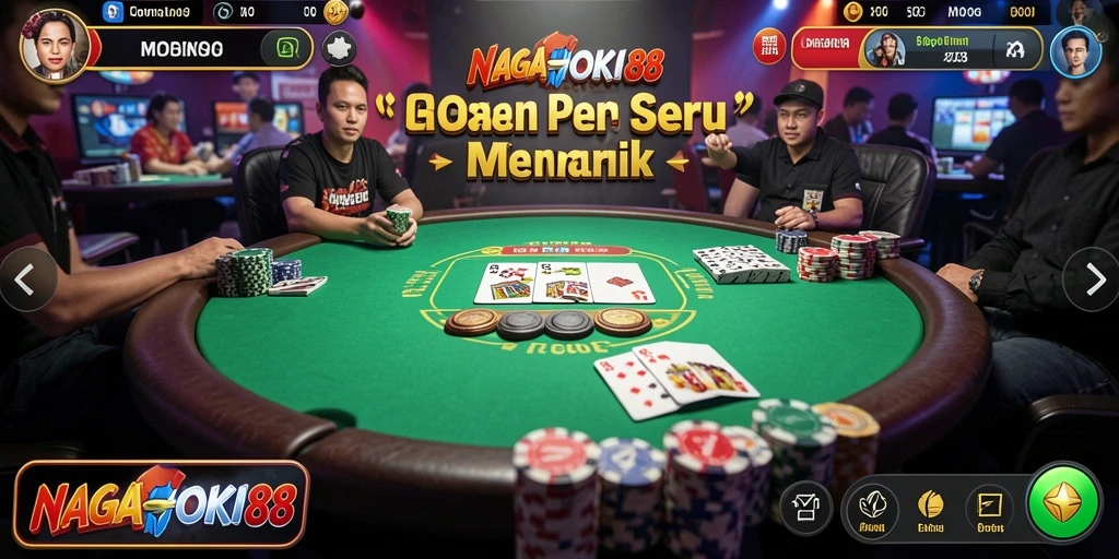 Gameplay NAGAHOKI88 yang menarik dan penuh aksi poker seru.