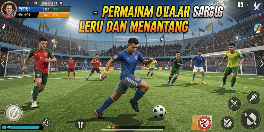 Screenshot game Y89 menampilkan pertandingan olahraga yang mendebarkan.
